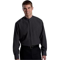 1392 Banded Collar Batiste Shirt